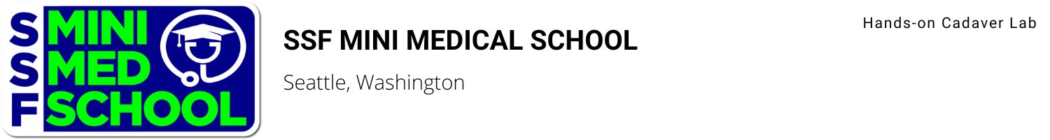 SSF Mini Medical School 2024 Banner